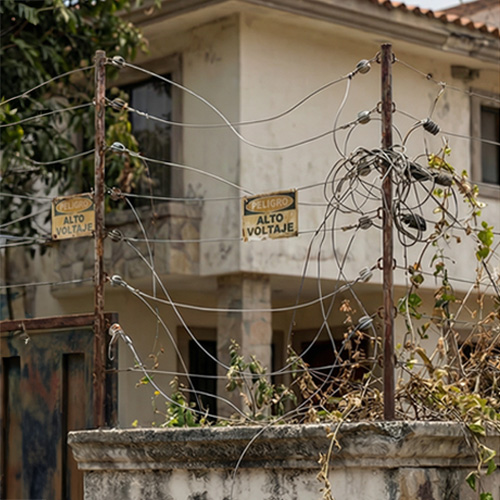 Cerca eléctrica antigua